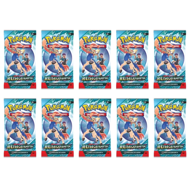 Pokemon Karmesin & Purpurt KP 09 - Reisegefährten - 10  Booster Packs - Deutsch