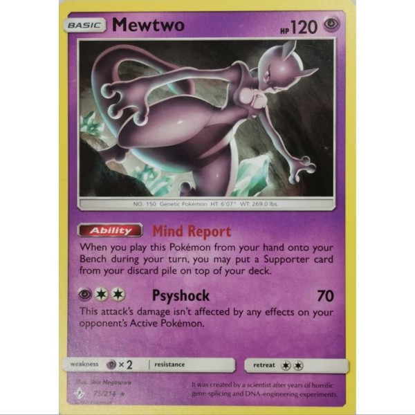 Mewtwo 75/214  Rare  - Englisch Mint