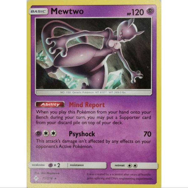 Mewtwo 75/214  Rare  - Englisch NM