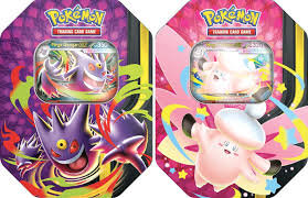 2er SET Mega Moonlight Tins - Tin Box 128 Mega Gengar ex & Tin Box 129 Mega Pixi ex Deutsch