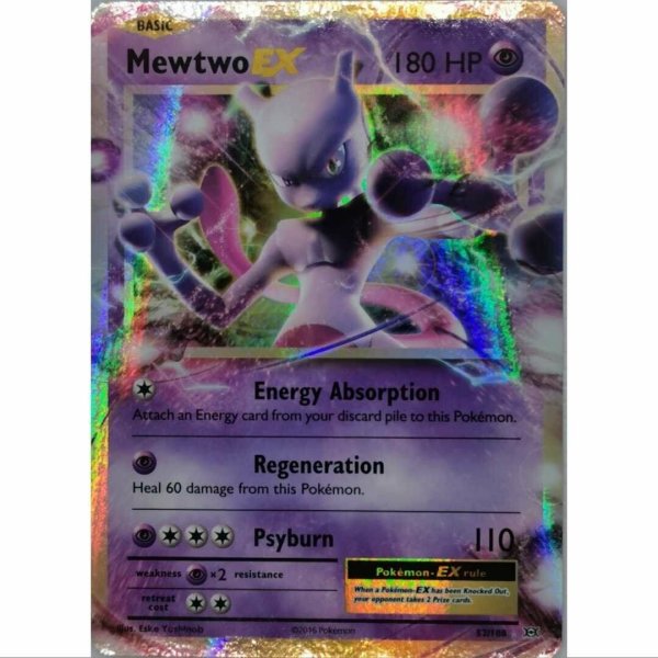 Mewtwo EX 52/108 Ultra Rare Pokemon Englisch NM