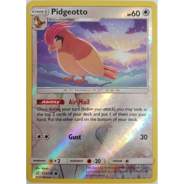 Pidgeotto/ Tauboga  123/181 - Reverse Holo Pokemon - Englisch - NM/Mint