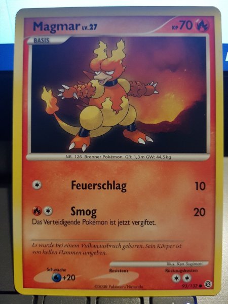 Pokemon Magmar 93/132 Deutsch NM