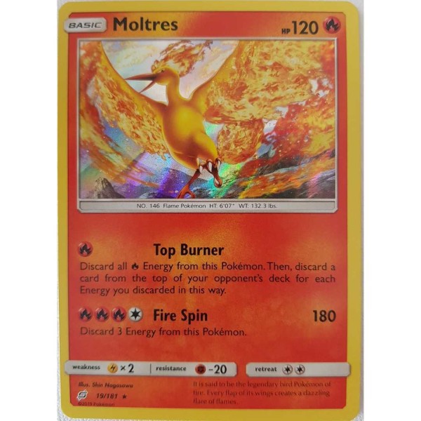 Pokemon Moltres 19/181  Holo - Team UP - Englisch NM