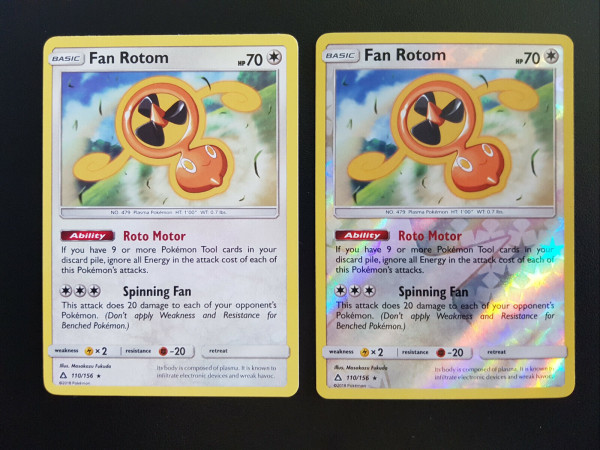 Pokemon Set 1x Fan Rotom 110/156 und 1x Fan Rotom 110/156 Reverse Holo EN Mint