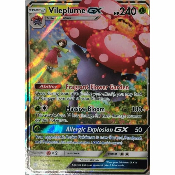 Vileplume GX 4/236 Ultra Rare Pokemon Englisch NM/Mint
