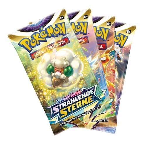 thumbnail image 2 of Pokemon SWSH09 Brilliant Stars Booster Pack – German Edition, Factory Sealed 2 of 4