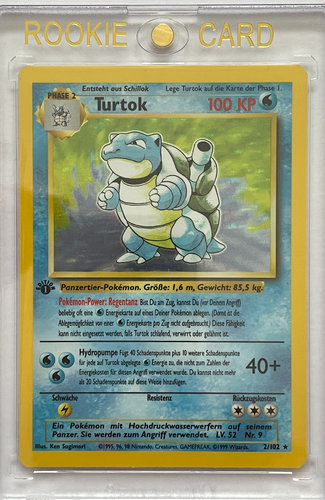 Turtok 1st. Edition Base Set 2/102 Deutsch Mint