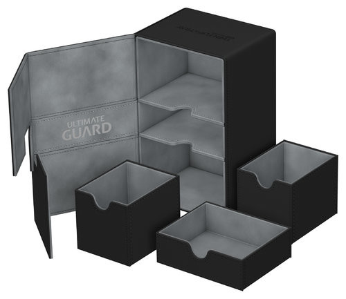 Ulimate Guard -Twin Flip´n´Tray Deck Case 160+ Standard Size XenoSkin Black