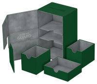 Ulimate Guard -Twin Flip´n´Tray Deck Case 160+ Standard Size XenoSkin Green