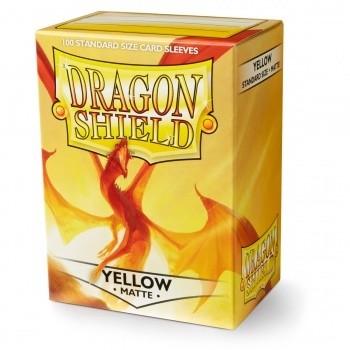 Dragon Shield Standard Sleeves - Matte - Yellow - 100 Hüllen pro Packung
