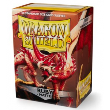 Dragon Shield Standard Sleeves - Matte - Ruby - 100 Hüllen pro Packung