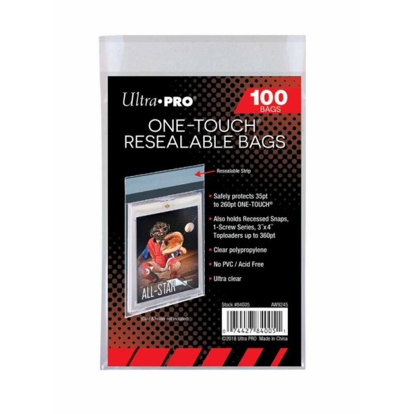 Ultra Pro Standard Sleeves One Touch Reseable Bags 100 Hüllen pro Packung