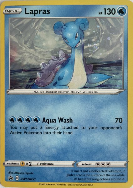 Lapras SWSH051 Black Star Promo Pokemon Englisch Boosterfrisch