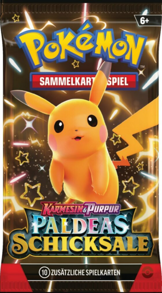 Pokemon - Karmesin & Purpur - KP 4.5 -Paldeas Schicksale - 1 Booster Deutsch