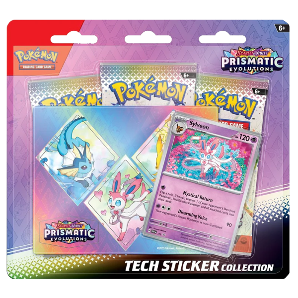 Pokemon - Scarlet & Violet SV 8.5 - Prismatic Evolution - Sticker Collection Sylveon- Englisch